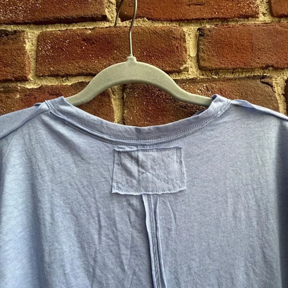 Free People X We The Free Vella Pocket Burnout Oversized Tee frozen violet XS NE